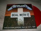 METALLICA RARE LP COULEUR DEAL WITH IT EXCELLENT ETAT