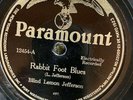 Paramount 12454 Blind Lemon Jefferson RABBIT FOOT BLUES 1927 78 rpm  Blues E-