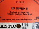 **LED ZEPPELIN III - 1st PRESS 1970 - PLUM - Vinyl LP - PETER GRANT LABEL A5 B5