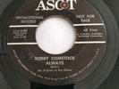BOBBY COMSTOCK-RIGHT HAND MAN/ALWAYS-ASCOT AS 2164-PROMO-RARE ROCKABILLY 45-VG+