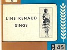 LINE RENAUD 45 TOURS EP / SINGS + 3 TITRES POCHETTE BLEUE (2) / USA 1953