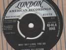 Johnny Tillotson Why do I love you so London HLA 9048 EX-