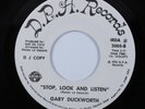 Funk Jazz 45 GARY DUCKWORTH Stop, Look And Listen D.P.A. VG++/VG+ promo HEAR *