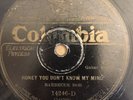 BLUES 78 Barbecue Bob HONEY YOU DON'T KNOW MY MIND/POOR BOY Columbia 14246 (G+)