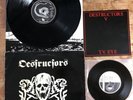 Destructors V TV Eye 7” Criminal Damage PUNK &exercise The Demons Of Youth LP UK