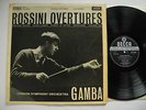 ROSSINI Overtures LSO Gamba LP 1961 UK Decca SXL 2266 1st WBG 2E/1E EX-