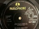  BEATLES FOR SALE No1 EP   SOLID CENTER  1964 ORIGINAL 1st PRESSING