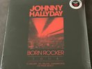 Johnny Hallyday-Coffret Triple vinyles 33T rouge-Born Rocker tour-Sous cello