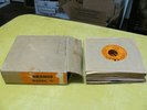 Rare  (25) Vintage Seeburg Background Music Library Orange, 45 RPM. Orig. Box