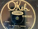 Okeh 45396 Stamps-Baxter Music School SINGING FOREVER 78rpm Country /E- 1929