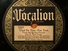 Jay Richards (Dan Russo)   Used to You/Why Can't You   Vocalion 15812