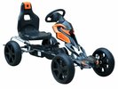 Kids Pedal Powered Ride-On Go Kart Racer Hand Brake Non-Slip Rubber Wheels Gift