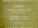68g4.  Ignaz Friedman - Concerto in A Minor (Grieg, Op 16) - Columbia 98 (4 rec)