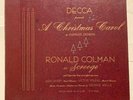 Decca Presents “A Christmas Carol” by Dickens w/ Ronald Colman-3 Record Set #290