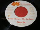 NORRIS VINES & THE LUVLINES / Rare DJ Copy 45  / Give In / Canada Northern Soul