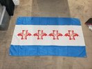 LAWRENCE Arms Chicago Flag pop-punk 3 X 5 Hourglass Oh Calcutta  - Misprint