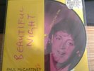 Paul McCartney Beautiful Night 7” 45 Vinyl Very Rare Picture Disc Single Beatles