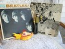 TWO Vtg Beatles Albums Meet the Beatles and Revolver+Ringo Submarine Figurines