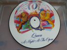 QUEEN A NIGHT AT THE OPERA LP PICTURE DISC LARGE CREST RARE DESIGN
