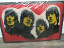 BEATLES RARE PROMOTIONAL Rug / Mat Rubber Soul 1970's Perfect Condition