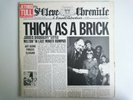 JETHRO TULL THICK AS A BRICK CHRYSALIS CHR 1003 IAN ANDERSION PROG FOLD OUT