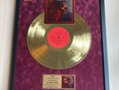 Janis Joplin Pearl 1971 Vinyl Gold Metallized Record Mounted In Frame