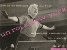 45t EP autographe CHARLIE CHAPLIN bande originale du film UN ROI A NEW YOIRK