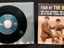 Rare Original USA 1964 EP Four by the Beatles Picture Sleeve & Single 1st Press