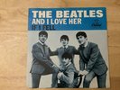 BEAUTY BEATLES IF I FELL AND I LOVER HER Picture Sleeve & 45 Record Capitol 5235
