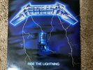 Metallica Ride The Lightning. Original 1984 Megaforce Vinyl Lp. VG+. Rare