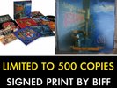 SAXON EAGLES AND DRAGONS 9LP BOX SIGNED PRINT BY BIFF BYFORD limited 369/500