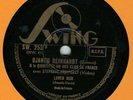 c 78 RPM Django Reinhardt and QHCF Swing SW 253 in E-