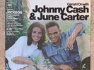 Carryin' On With Johnny Cash and June Carter Vintage Vinyl LP 1967 VG