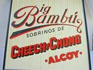 1972 original CHEECH and Chong BIG BAMBU lp no paper FRAMED A+ LP