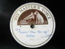 78rpm NELLIE MELBA - rare UNPUBLISHED RECORDING   Comin' Through the Rye