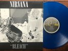Nirvana - Bleach LP Blue Vinyl Australian 1989 Waterfront Records grunge oz punk