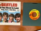 Rare USA 1967 THE BEATLES All You Need is Love 45 & Picture Sleeve West Coast