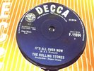 THE ROLLING STONES: IT'S ALL OVER NOW:UK 1st TEST PRESS : RARE SOLID CENTRE:EX-