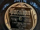 Vocalion 03156 Hokum Boys I AIN'T GOING THAT WAY Blues   78rpm  E/E-