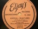 EUROJAZZ 78 RPM HARRY DONALDSON (BOBBY JASPAR) animal crackers BELGIUM 1953 RARE