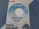 THE DELLS RARE NORTHERN SOUL 45 ON CADET LBL 5551  RUN FOR COVER / OVER AGAIN