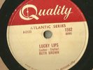 78 Rpm Record Ruth Brown Lucky Lips