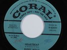 Rockabilly 45 BUDDY HOLLY Heartbeat CORAL promo HEAR