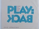 Rock 45 BRUCE SPRINGSTEEN Blinded By The Light PLAY:BACK picture sleeve