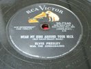 ELVIS PRESLEY 78 rpm RCA Victor 20-7240 Rock N Roll VG+ Wear My Ring Around Your