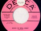 DECCA 29940 Johnny Carroll Orig PROMO RARE Rockabilly 45 Mint Minus Rock n' Roll