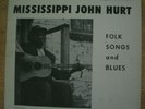 Mississippi John Hurt Folk Songs and Blues Piedmont '63 rare VG++