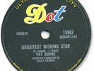 1959 PAT BOONE Pop Vocal 78 RPM Record Brightest Wishing Star/Fools Hall of Fame