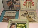 Original 1960's Country LP's  Patsy Cline, George Jones, Hank Williams, Conway