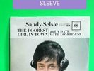 SANDY SELSIE POOREST GIRL IN TOWN POPCORN TEEN GIRL PICTURE SLEEVE 45 RPM RECORD